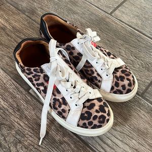 Veronica Beard, leopard sneakers